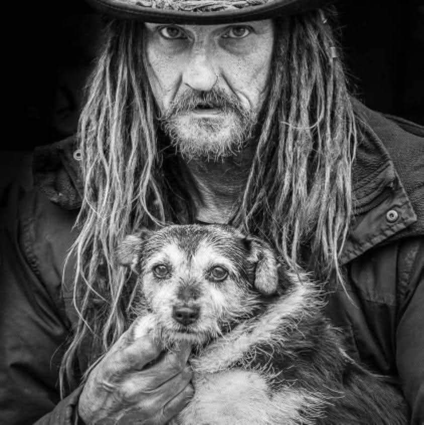Dave Sanger with dog
